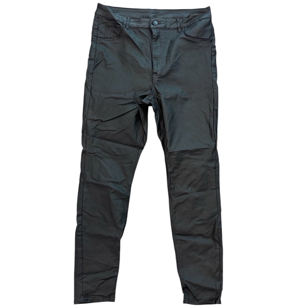 H&M &Denim Curvy Jeggings Black High‎ Rise Skinny Ankle Pants Sz 14